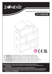 ZONE KIZ 311-056V80WT Bedienungsanleitung