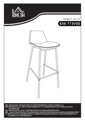 HOMCOM 835-773V00 Bedienungsanleitung