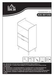 HOMCOM 835-991V00ND Bedienungsanleitung