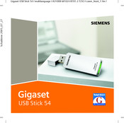 Siemens Gigaset USB Stick 54 Bedienungsanleitung