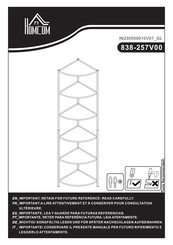 HOMCOM 838-257V00DR Montageanleitung