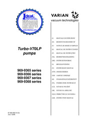 Varian Turbo-V 70LP Bedienungshandbuch