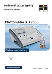 Tintometer Lovibond XD 7500 Bedienungsanleitung