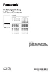 Panasonic WH-UDZ05KE5 Serie Bedienungsanleitung