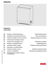 KWC RODAN RODX637 Montage- Und Betriebsanleitung