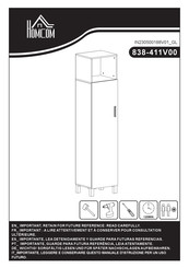 HOMCOM 838-411V00 Bedienungsanleitung