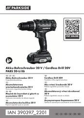 Parkside PABS 20-Li E6 Originalbetriebsanleitung
