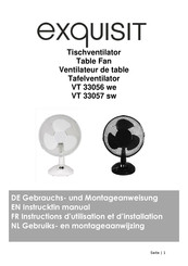 exquisit VT 33057 sw Gebrauchs- Und Montageanweisung