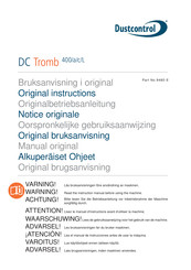 Dustcontrol DC Tromb 400a Originalbetriebsanleitung