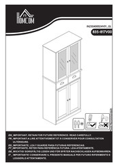 HOMCOM 835-817V00WT Montageanleitung