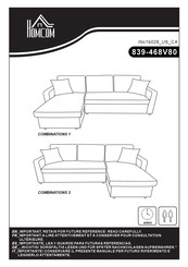 HOMCOM 839-468V80 Montageanleitung