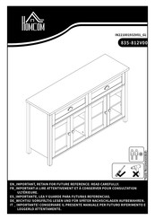 HOMCOM 835-812V00 Montageanleitung