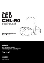 EuroLite LED CSL-50 COB SPOTLIGHT Bedienungsanleitung