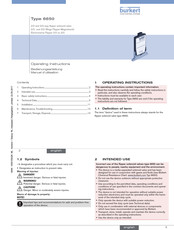 Bürkert 6650 Bedienungsanleitung