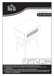 HOMCOM 839-690V00 Montageanleitung
