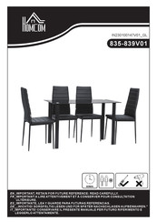 HOMCOM 835-839V01 Montageanleitung
