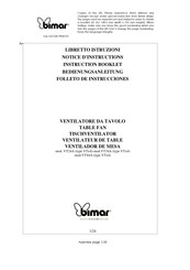 Bimar VT34A Bedienungsanleitung