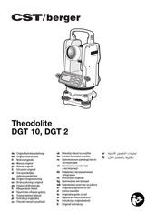 CST/BERGER Theodolite DGT 10 Originalbetriebsanleitung