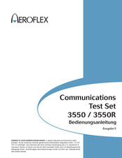 Aeroflex 3550R Bedienungsanleitung