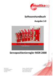 mattke MDR 2000 Softwarehandbuch