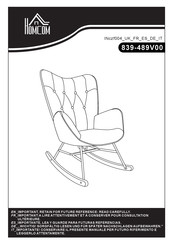 HOMCOM 839-489V00GY Bedienungsanleitung
