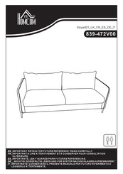 HOMCOM 839-472V00GY Bedienungsanleitung