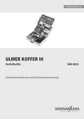 Weinmann ULMER KOFFER III Gerätebeschreibung Und Gebrauchsanweisung