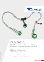 TEUFELBERGER multiSAVER Herstellerinformation Und Gebrauchsanleitung