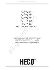 Heco VICTA 201 Bedienungsanleitung/Garantiekunde