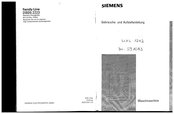 Siemens WXL1242 Gebrauchs- Und Aufstellanleitung