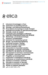 Elica Spot Plus 120 Montage- Und Gebrauchsanweisungen