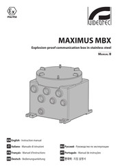 Videotec MAXIMUS MBX Bedienungsanleitung