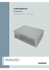 Siemens simatic 6DL2804-0MD Serie Montagehandbuch