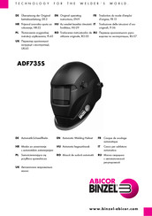 Abicor Binzel ADF735S Bersetzung Der Originalbetriebsanleitung
