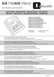 Olivetti ECR 7790 LD Kurzanleitung