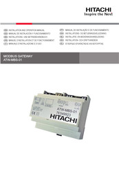 Hitachi ATW-MBS-01 Installations- Und Betriebshandbuch