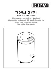 Thomas CENTRI 776 INOX Gebrauchsanweisung