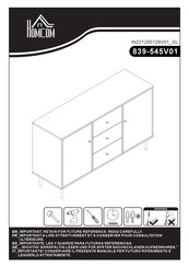 HOMCOM 839-545V01 Montageanleitung