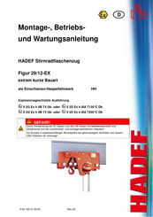 HADEF 29/12-EX Montage-, Betriebs- Und Wartungsanleitung