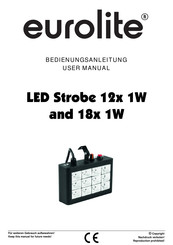 EuroLite LED Strobe 12x 1W Bedienungsanleitung