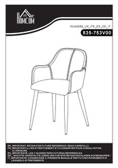 HOMCOM 835-753V00GY Montageanleitung