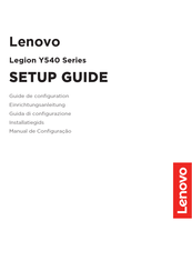 Lenovo Legion Y540 Series Einrichtungsanleitung