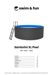 Swim & Fun Santorini XL Bedienungsanleitung