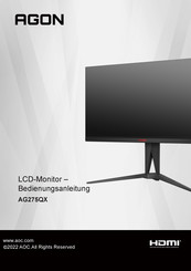 AOC AGON AG275QX/EU Bedienungsanleitung