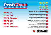 Gisowatt ProfiClean PC 80plastic Gebrauchs- Und Wartungsanleitungen