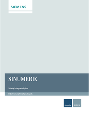 Siemens SINUMERIK 840D sl Safety Integrated plus Inbetriebnahmehandbuch