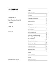 Siemens SIPROTEC 5 7VE85 Handbuch