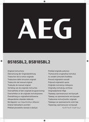 AEG BS18SBL2 Übersetzung Der Originalanleitung