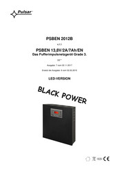 Pulsar BLACK POWER PSBEN 13,8V/2A/7Ah/EN Bedienungsanleitung