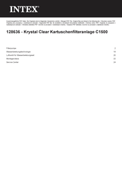 Intex Krystal Clear C1500 Benutzerhandbuch